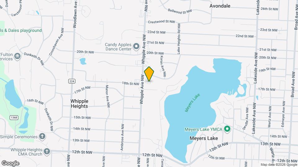 1806 Whipple Ave NW Map and Location Details