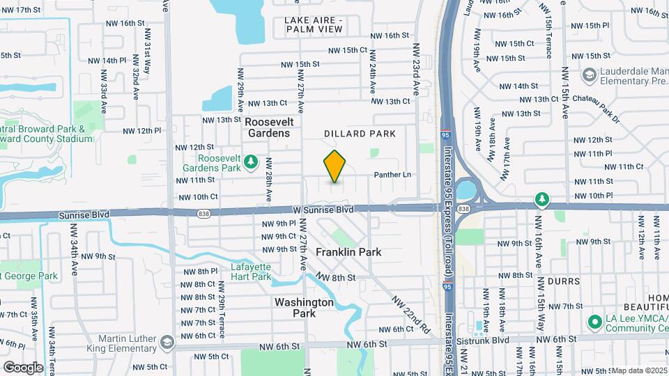 1050 NW 25th Way Map and Location Details