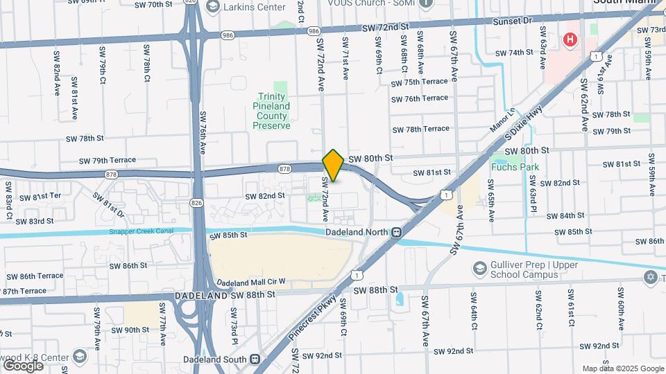 Granada Dadeland Mapa y Detalles de la Ubicación