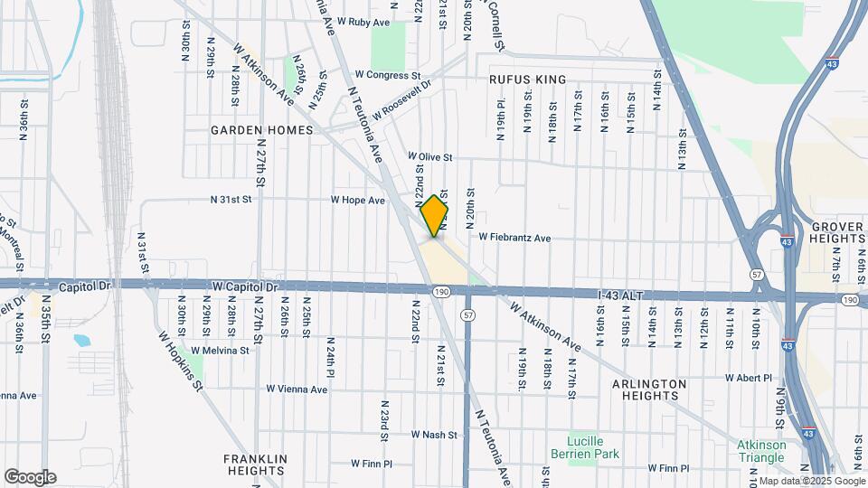 2101 W Atkinson Ave Map and Location Details