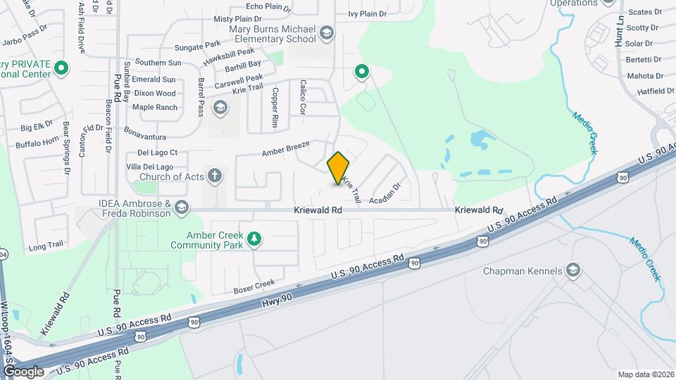 9722 Amber Cove, Unit 3612 Map and Location Details