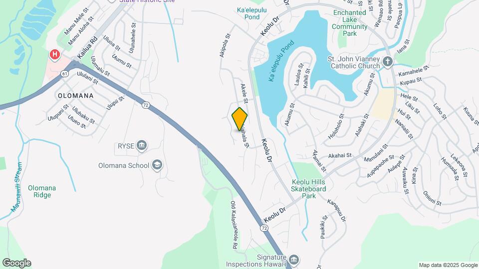 1355 Akiahala St Map and Location Details