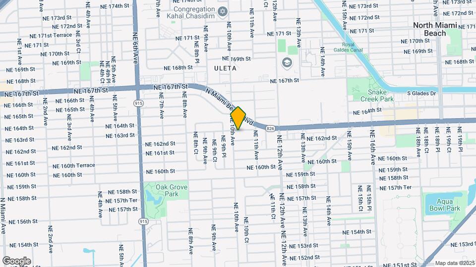 1020 NE 163rd St Map and Location Details