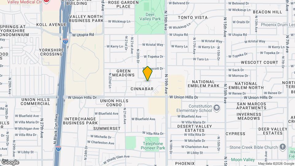 2020 W Union Hills Dr, Unit 254 Map and Location Details