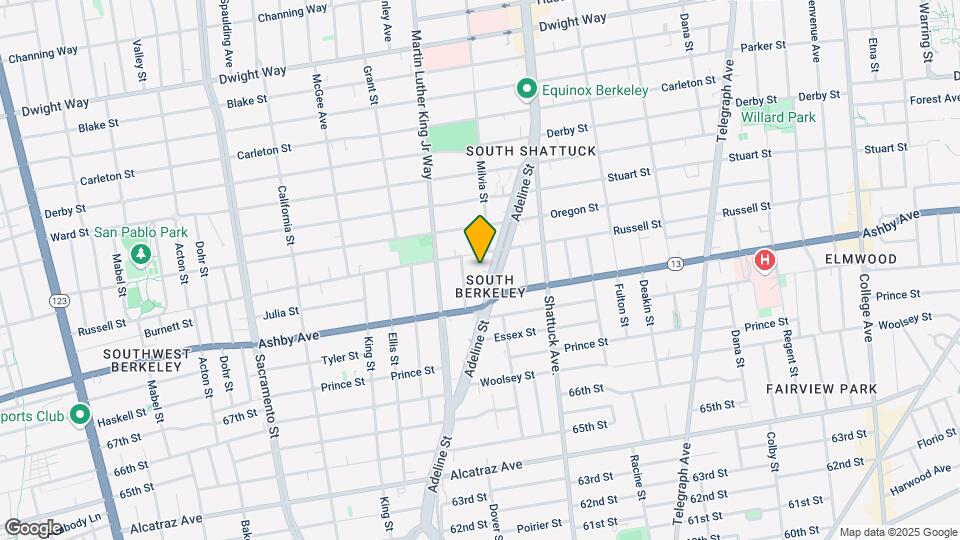 2918 Adeline St Map and Location Details