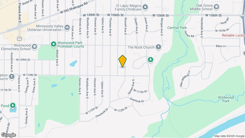 10932 Russell Ave S Map and Location Details