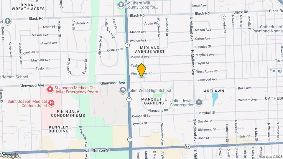 1703 Glenwood Ave Map and Location Details