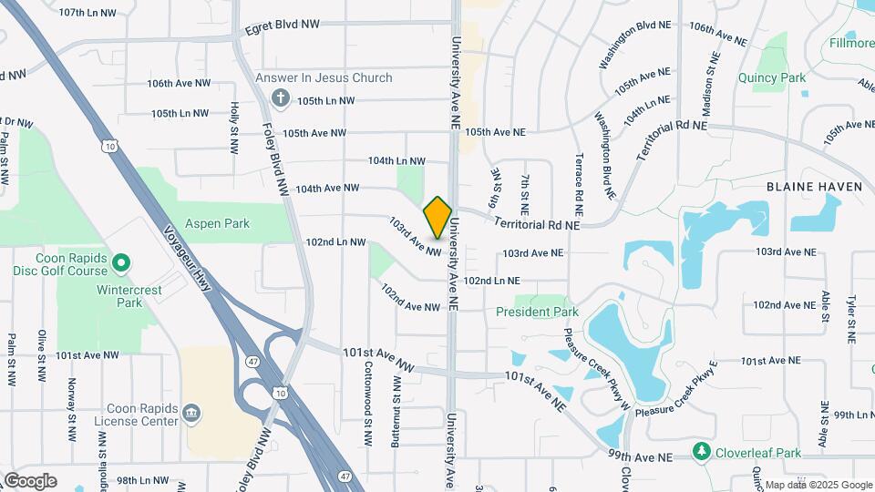 15 103rd Ave NW Map and Location Details