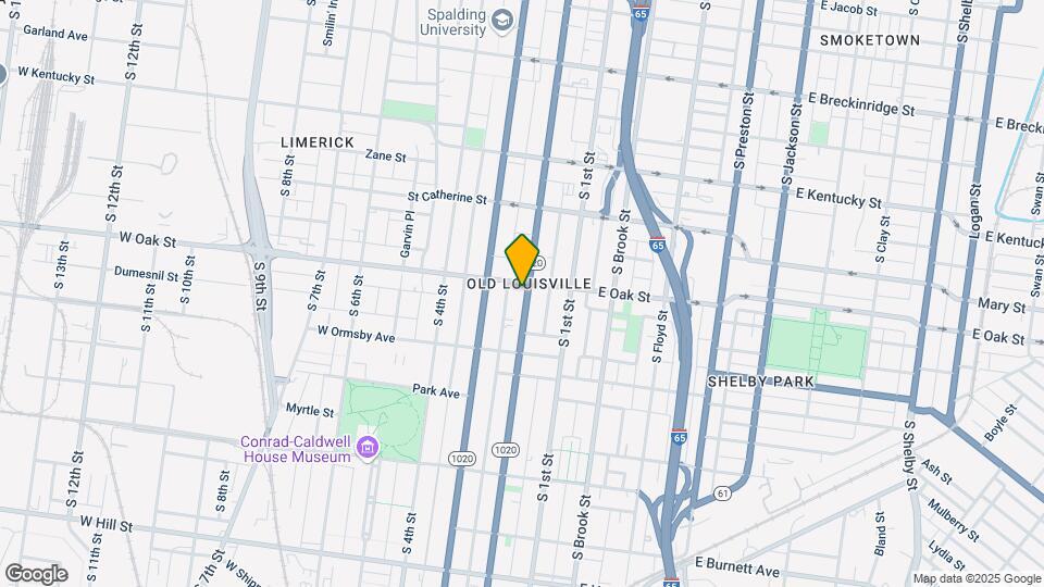 1204 S 2nd St Map and Location Details