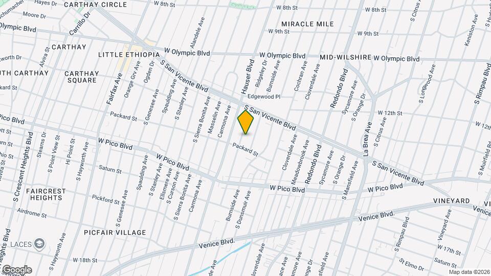 1272 Ridgeley Dr Map and Location Details