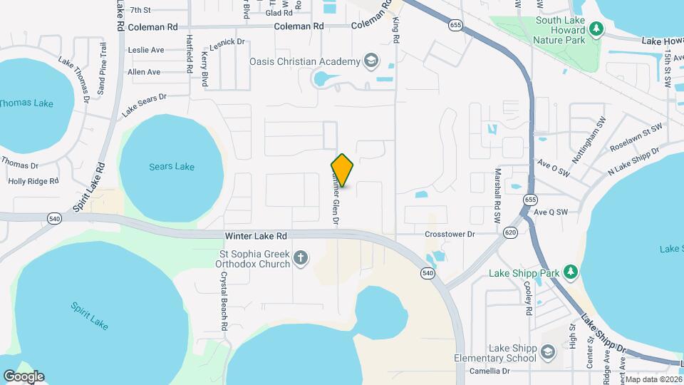 838 Summer Glen Dr Mapa y Detalles de la Ubicación