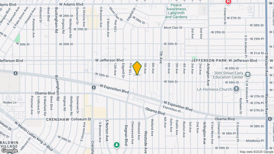 3521 3/4 10th Ave Map and Location Details