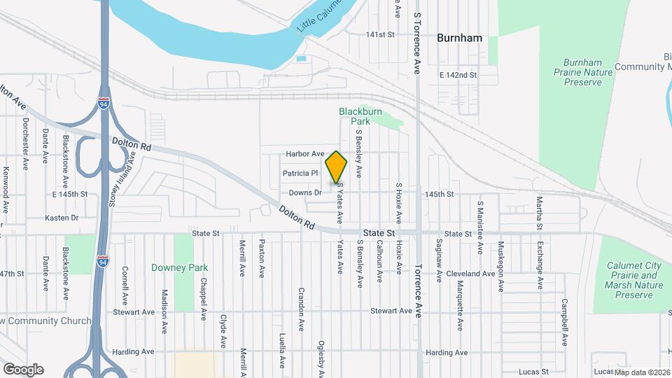 100 S Yates Ave Mapa y Detalles de la Ubicación