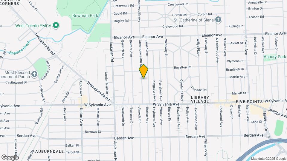 4144 Commonwealth Ave Map and Location Details