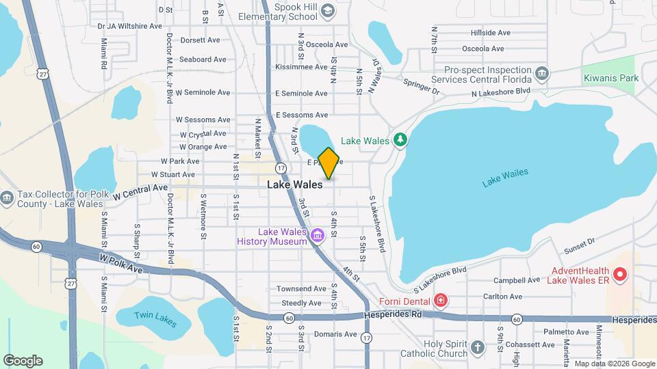 335 E Central Ave Map and Location Details