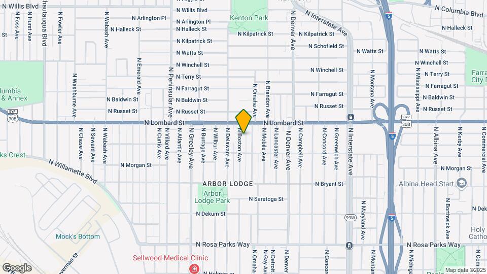 7324 N Boston Ave Map and Location Details