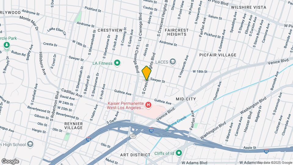 1917 S Crescent Heights Blvd Map and Location Details