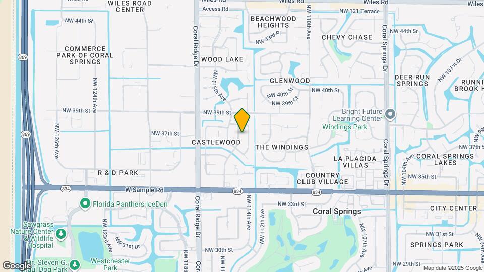 3721 NW 114th Ln Map and Location Details