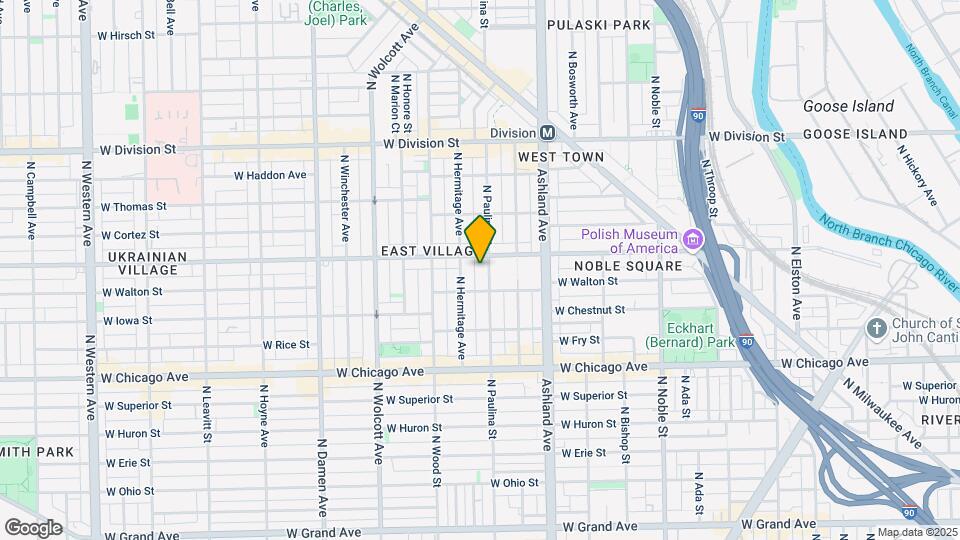 922 N Paulina St, Unit M08B Map and Location Details