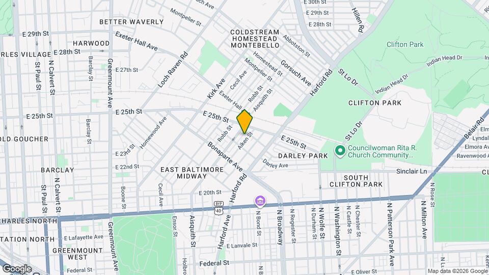 2322 Aiken St Map and Location Details