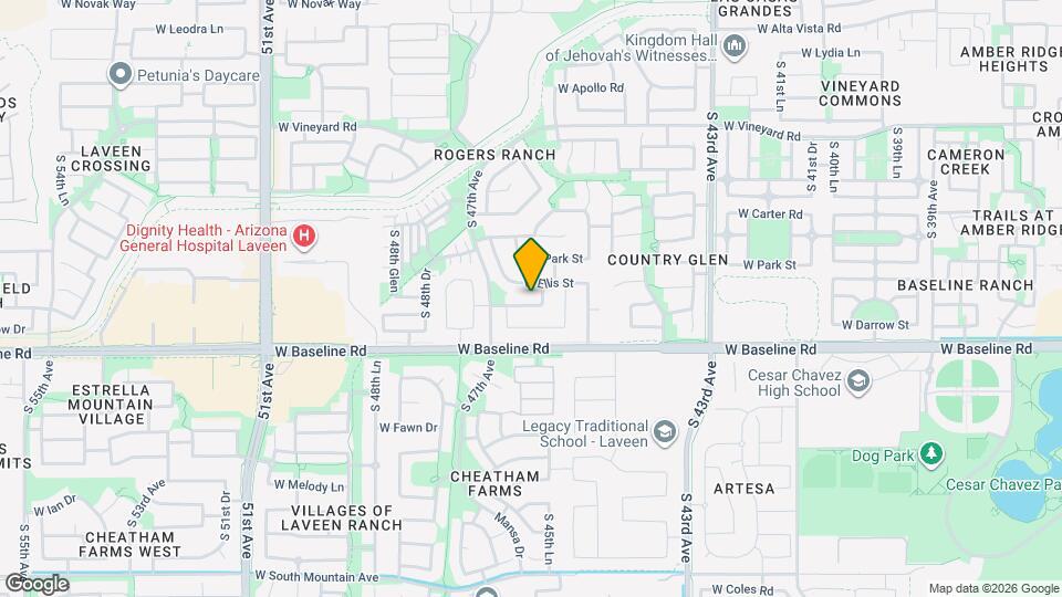 4610 W Dunbar Dr Map and Location Details