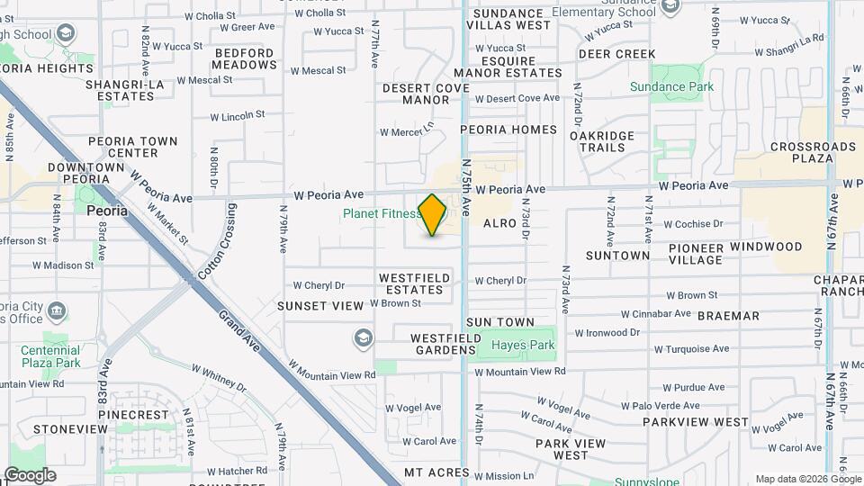 7570 W Comet Ave Map and Location Details