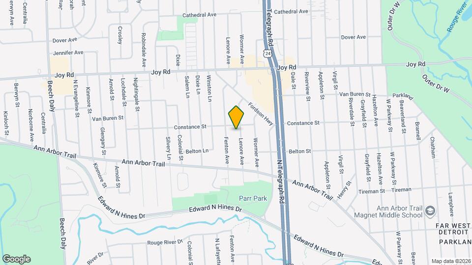 8303 Lenore Ave Map and Location Details