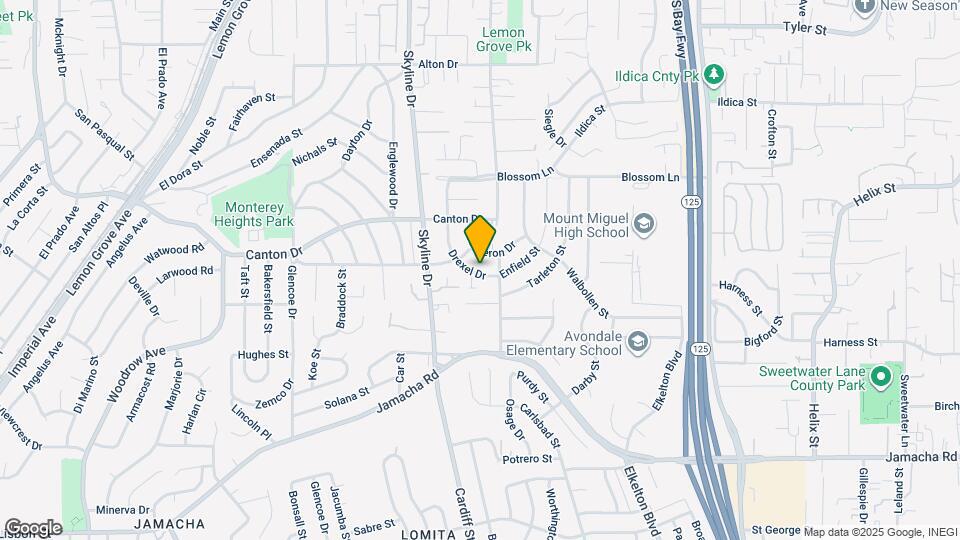 1537 Drexel Dr Map and Location Details