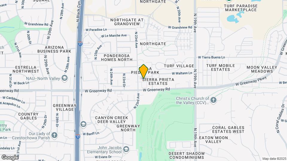 2238 W Beck Ln Mapa y Detalles de la Ubicación