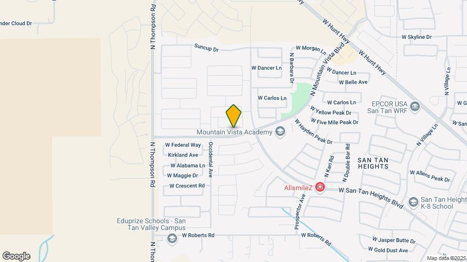 4545 W Saddlebush Way Map and Location Details