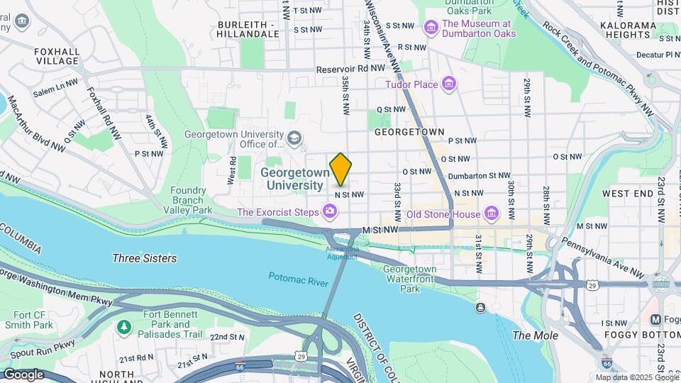 3505 N St NW Map and Location Details