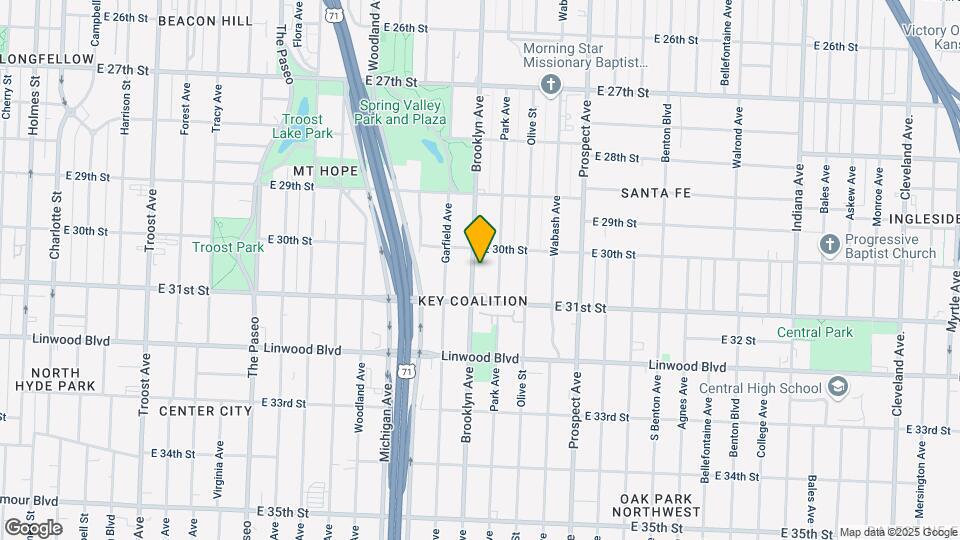 3019 Brooklyn Ave Map and Location Details