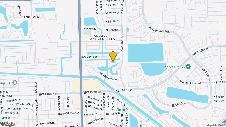 160 NE 203rd Terrace, Unit E31 Map and Location Details