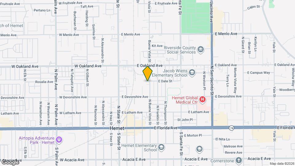 349 N Buena Vista St Map and Location Details