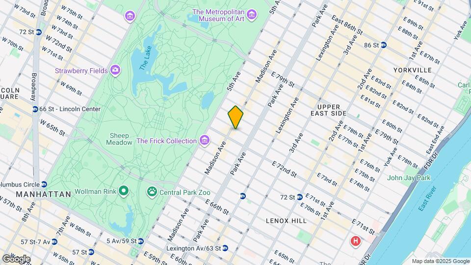 38 E 73rd St, Unit 3R Mapa y Detalles de la Ubicación