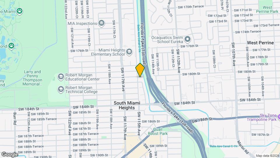 11470 SW 180th St Mapa y Detalles de la Ubicación