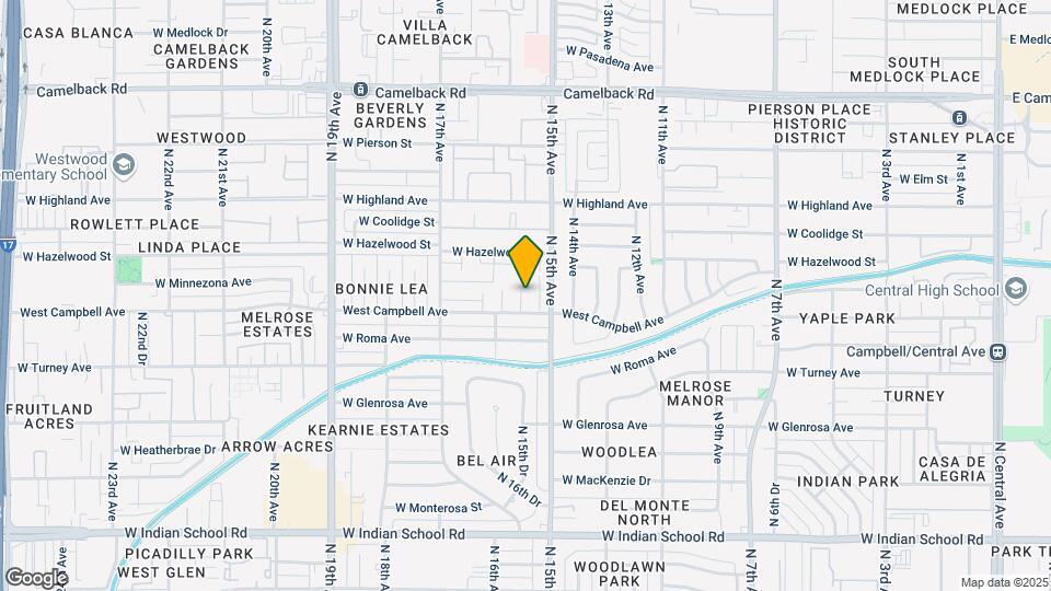 1534 West Campbell Ave Map and Location Details