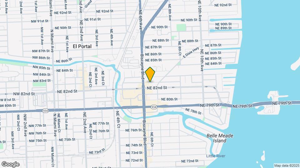 644 NE 82nd Terrace Map and Location Details