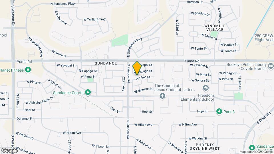 22644 W Pima St Map and Location Details