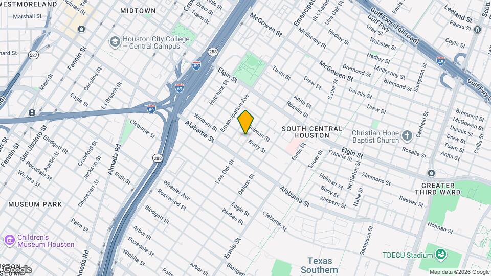 2520 Berry St Map and Location Details