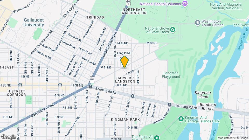 1805 Maryland Ave NE Mapa y Detalles de la Ubicación