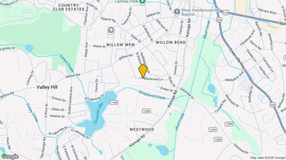 1302 Stanwood Ln, Unit A Map and Location Details