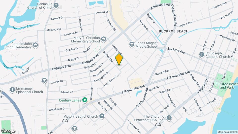 708 Redford Rd Map and Location Details