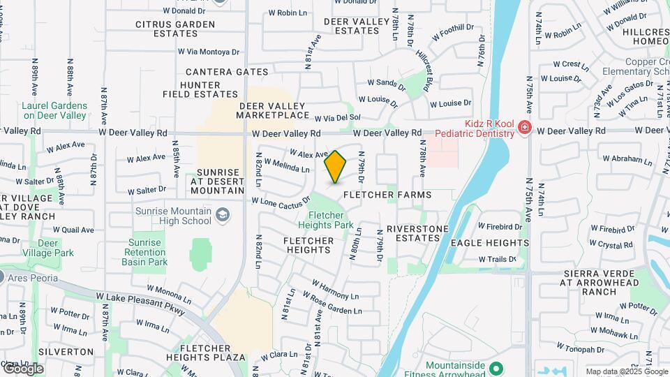 8025 W Salter Dr Map and Location Details