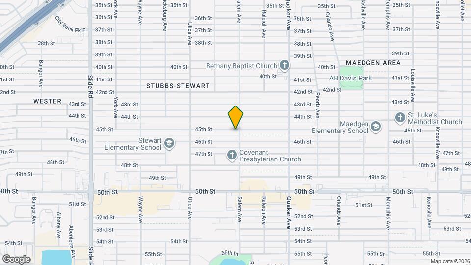 4603 45th St Map and Location Details