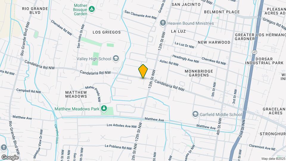 1208 Candelaria Rd NW Map and Location Details