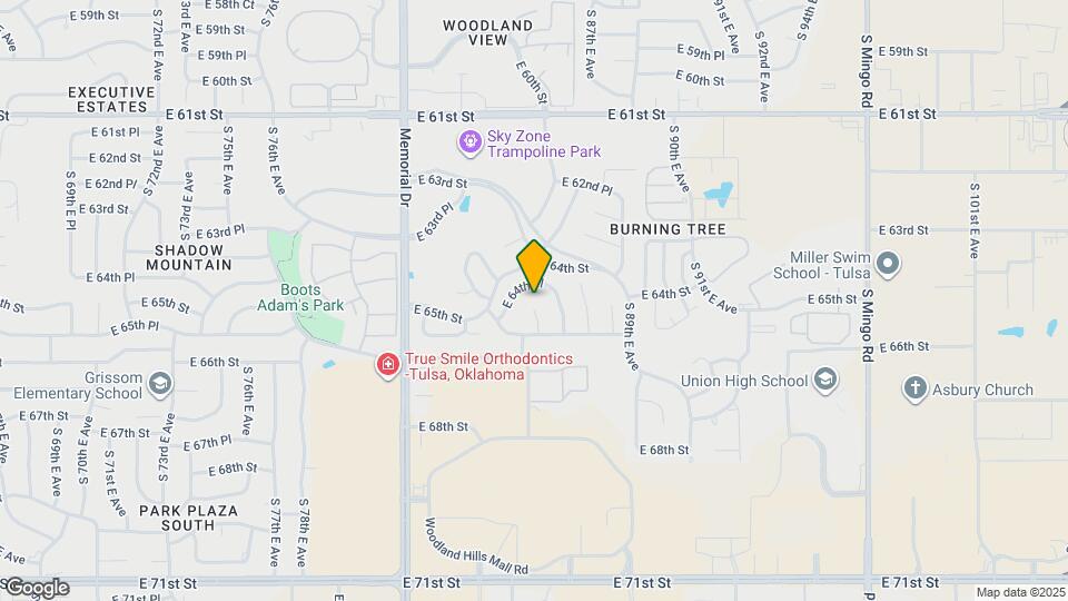 6401 S 86th E Ave Map and Location Details