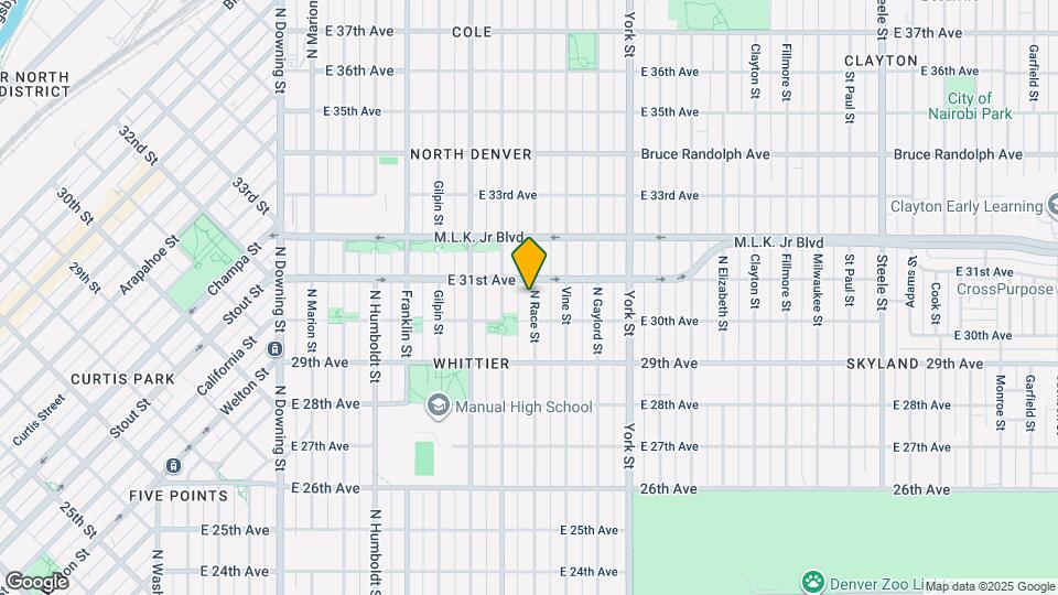 3035 N Race St Map and Location Details