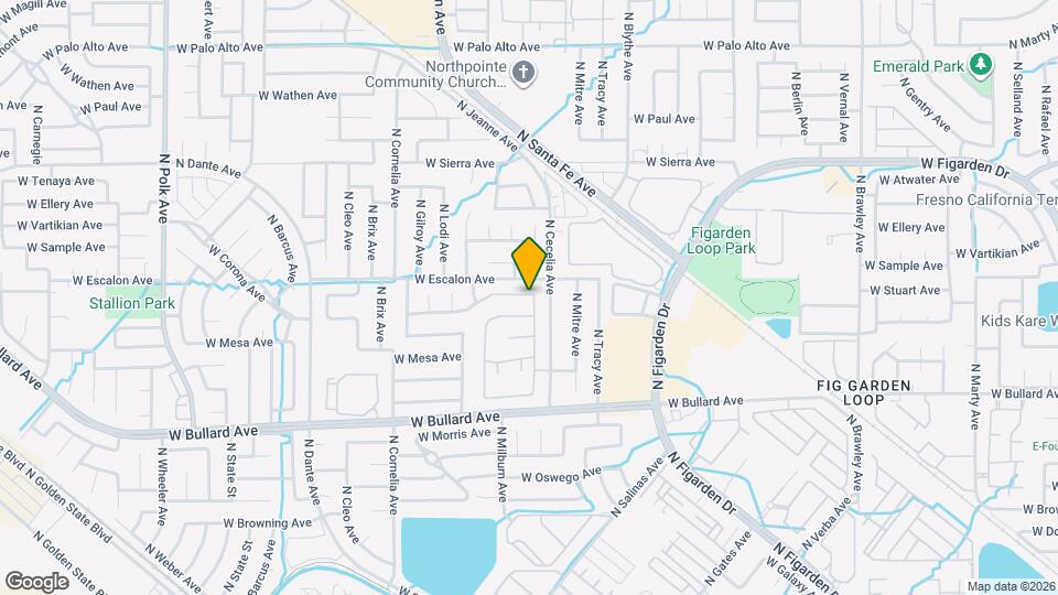 4579 W Oak Park Dr Map and Location Details