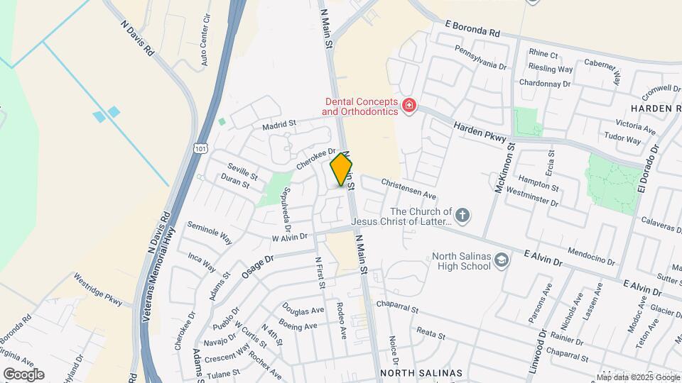 1860-1865 Cherokee Dr Map and Location Details